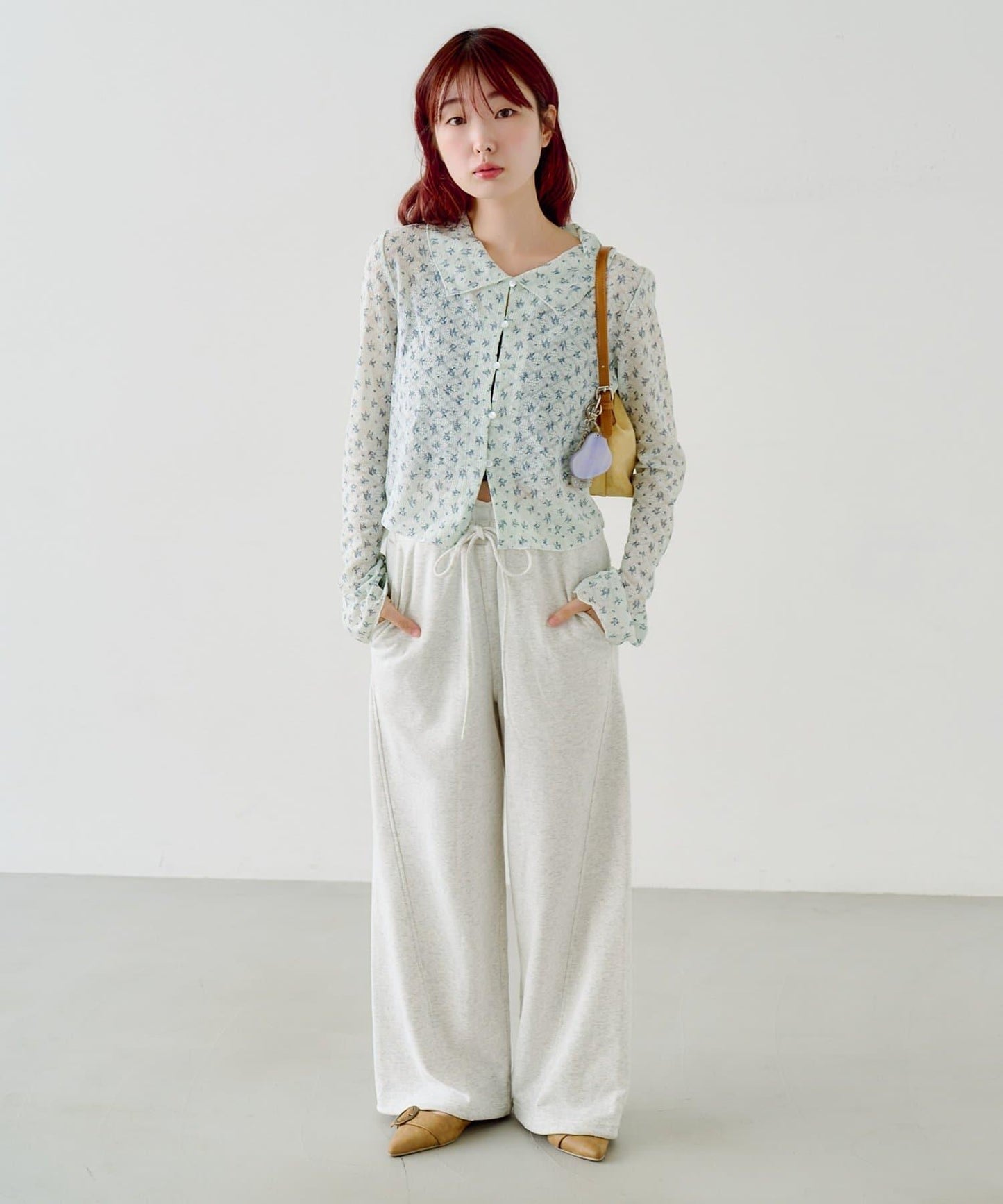 花朵刺繡 衛衣面料 衛褲