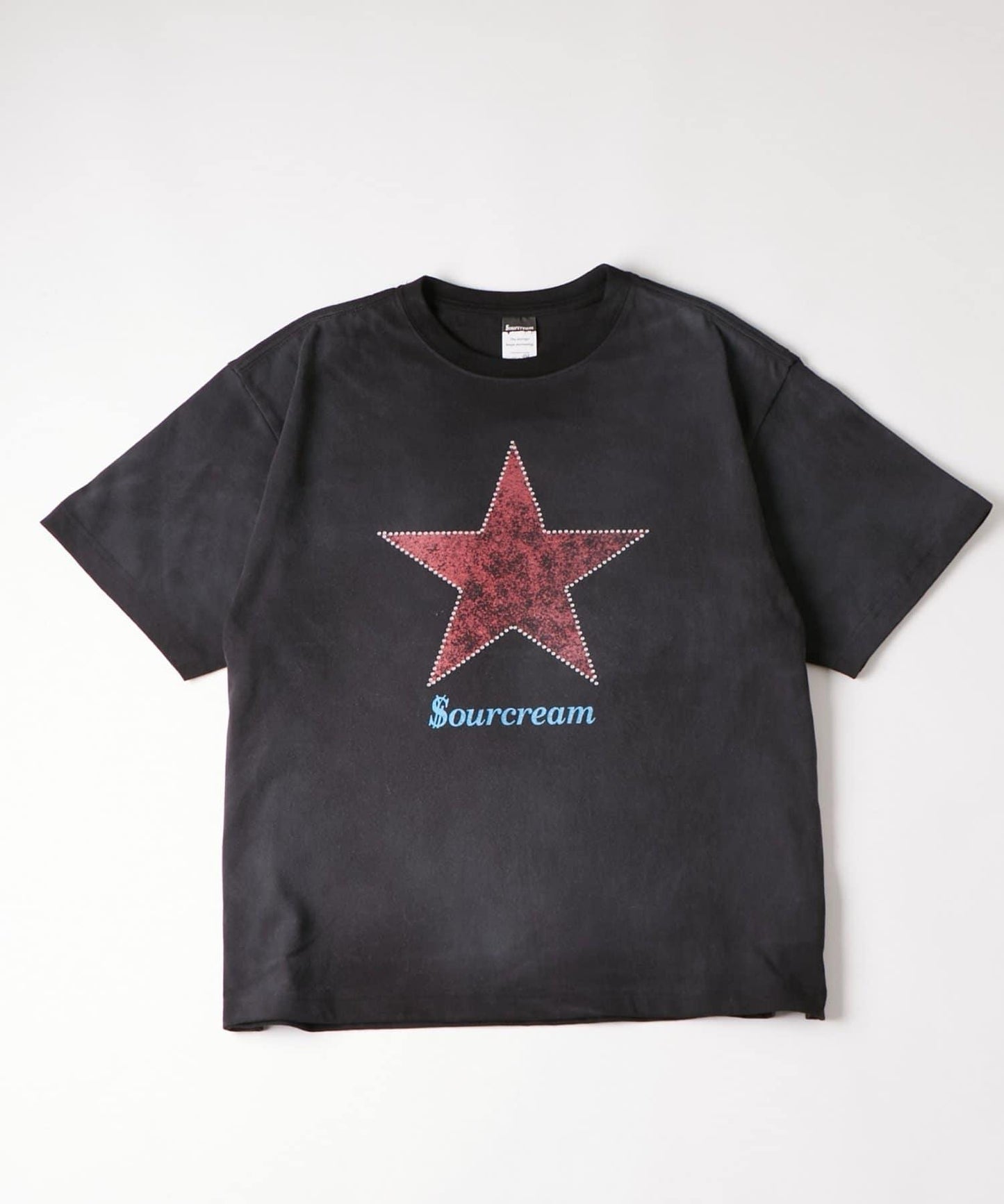 UNISEX Sourcream 水鑽星星圖案 T恤