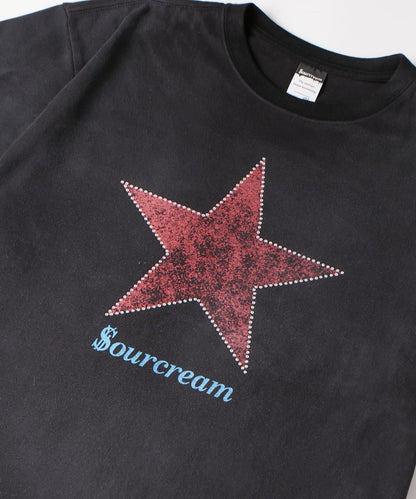 UNISEX Sourcream 水鑽星星圖案 T恤