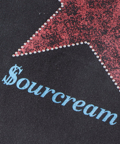UNISEX Sourcream 水鑽星星圖案 T恤