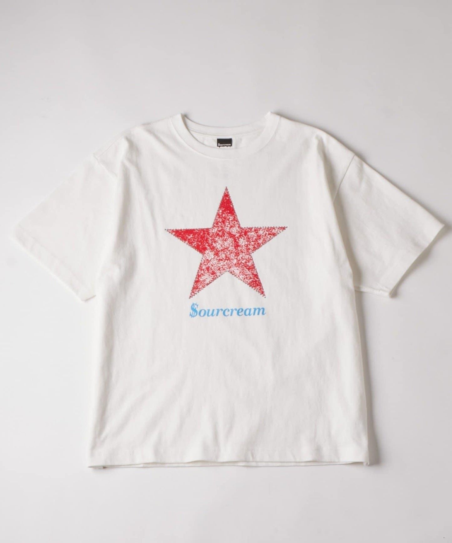 UNISEX Sourcream 水鑽星星圖案 T恤