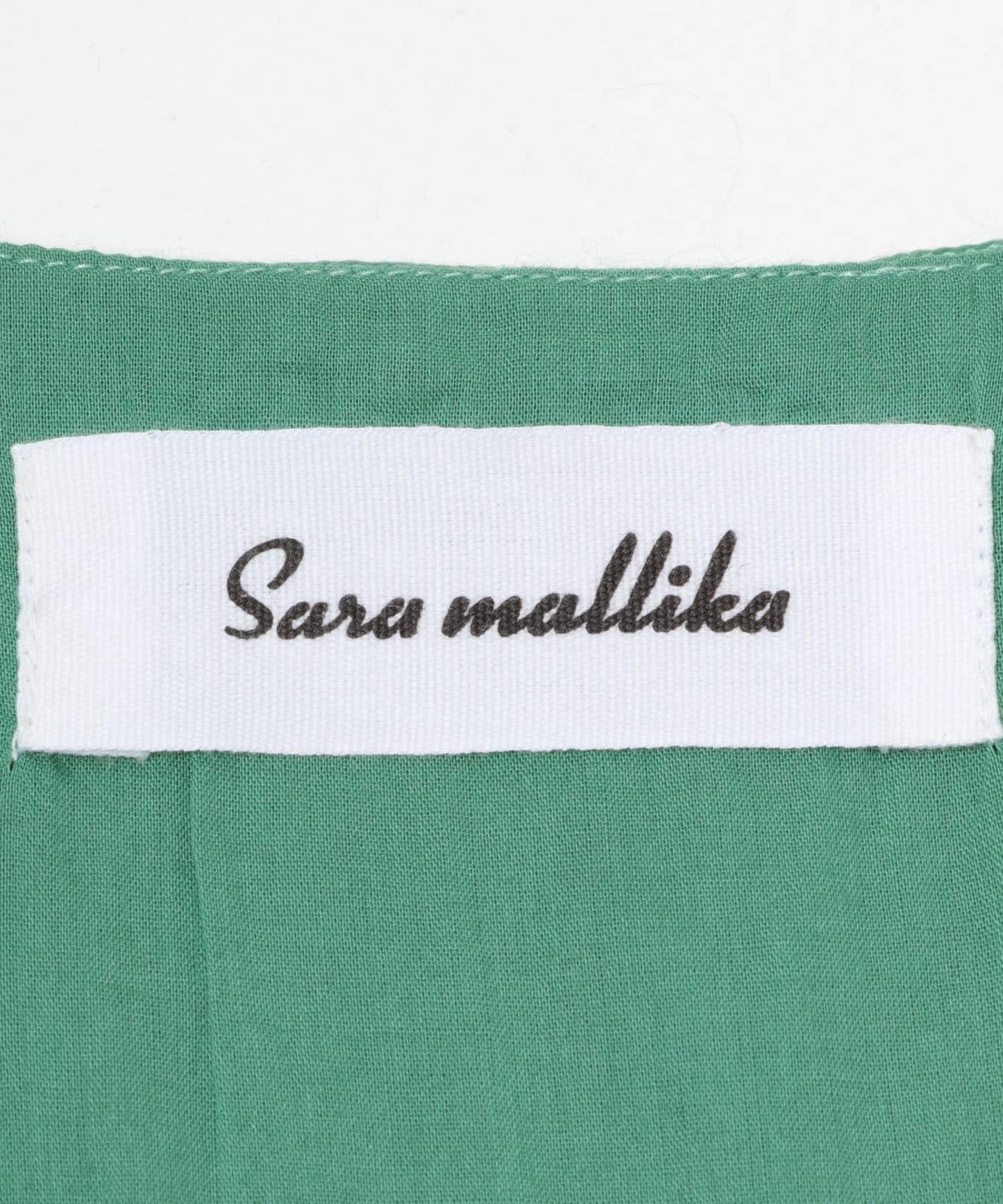 sara mallika 鏡面提花刺繡連衣裙