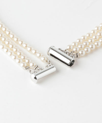 decor『デコール』 3STANDPEARLNECKLACE 項鍊