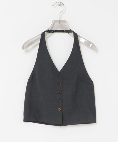 羊毛掛脖上衣 AMOMENTO WOOL HALTERNECK TOP