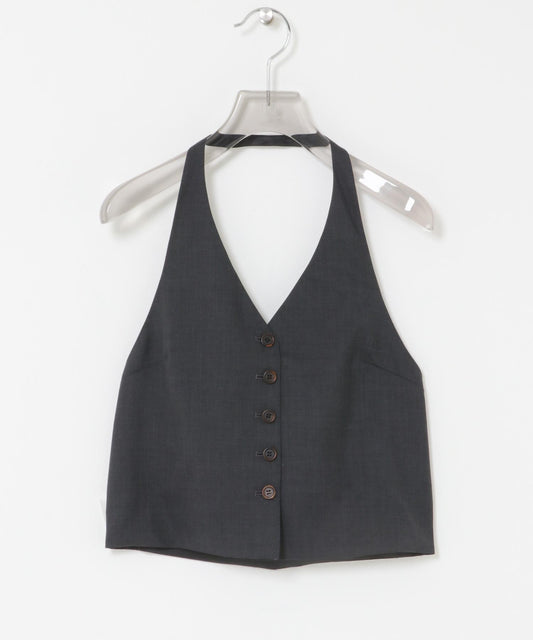 羊毛掛脖上衣 AMOMENTO WOOL HALTERNECK TOP