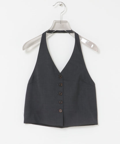 羊毛掛脖上衣 AMOMENTO WOOL HALTERNECK TOP
