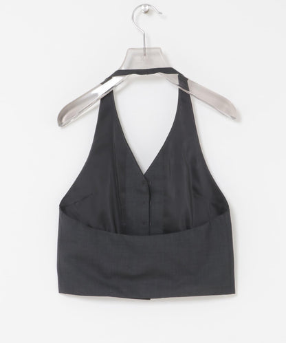 羊毛掛脖上衣 AMOMENTO WOOL HALTERNECK TOP