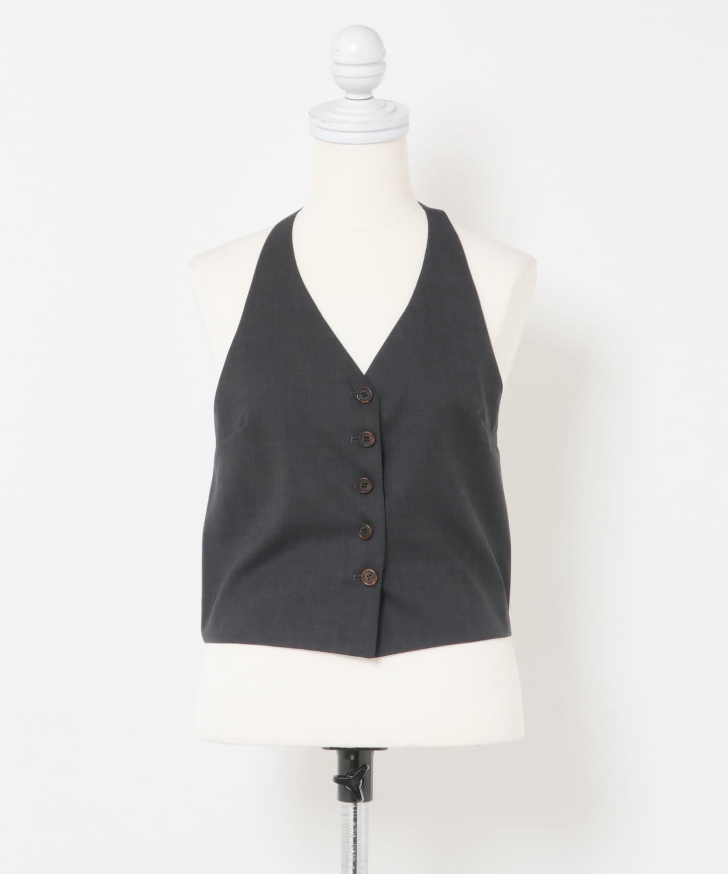 羊毛掛脖上衣 AMOMENTO WOOL HALTERNECK TOP