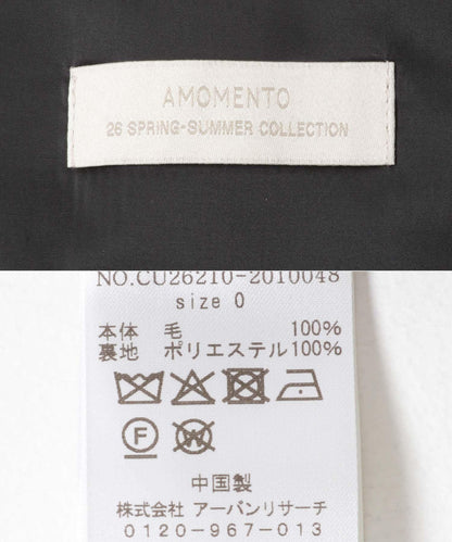 羊毛掛脖上衣 AMOMENTO WOOL HALTERNECK TOP