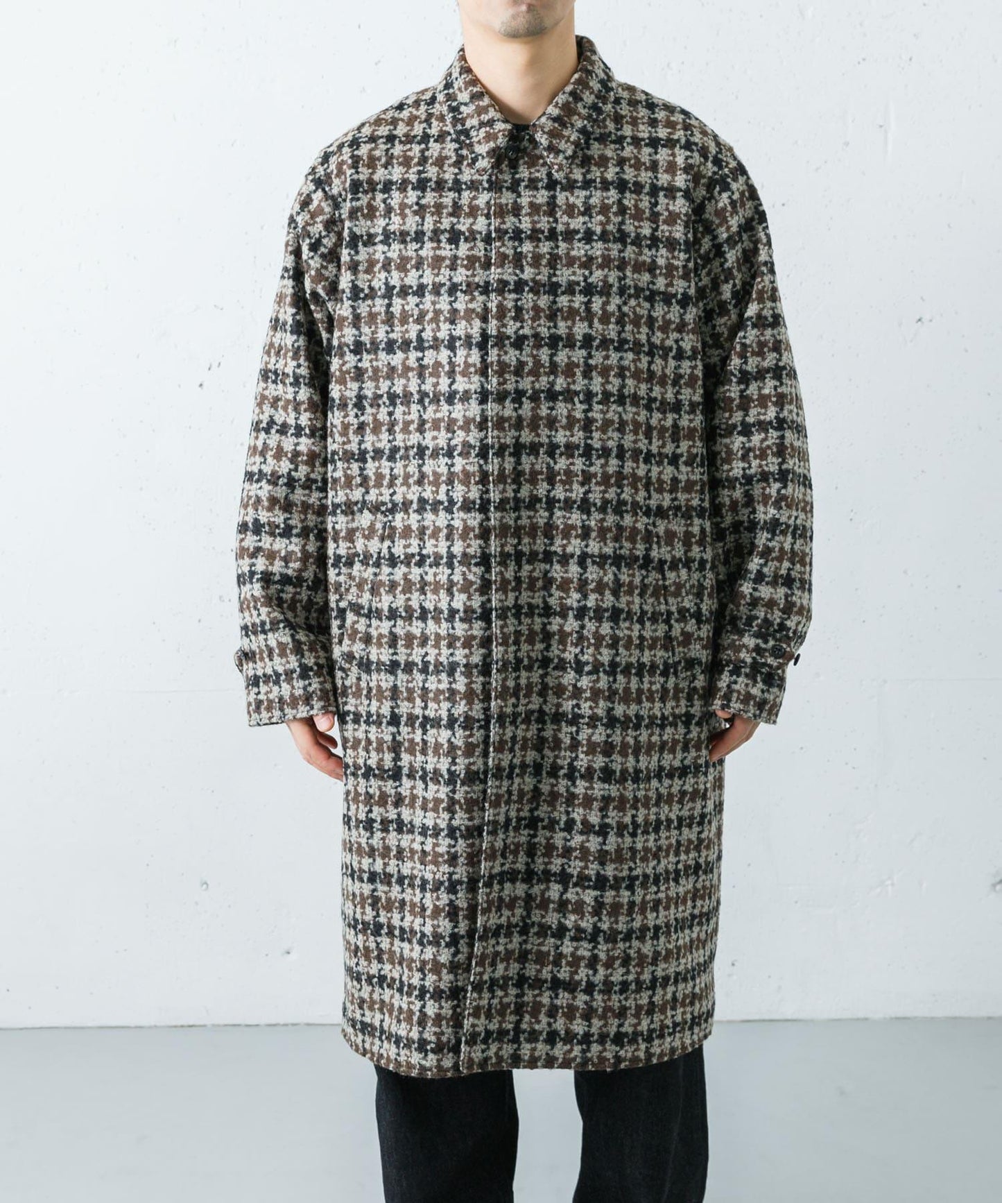 semoh 格紋大衣