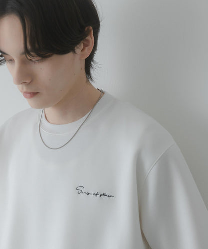 接觸涼感速幹 刺繡空氣層羅馬布 短袖T恤（部分色）