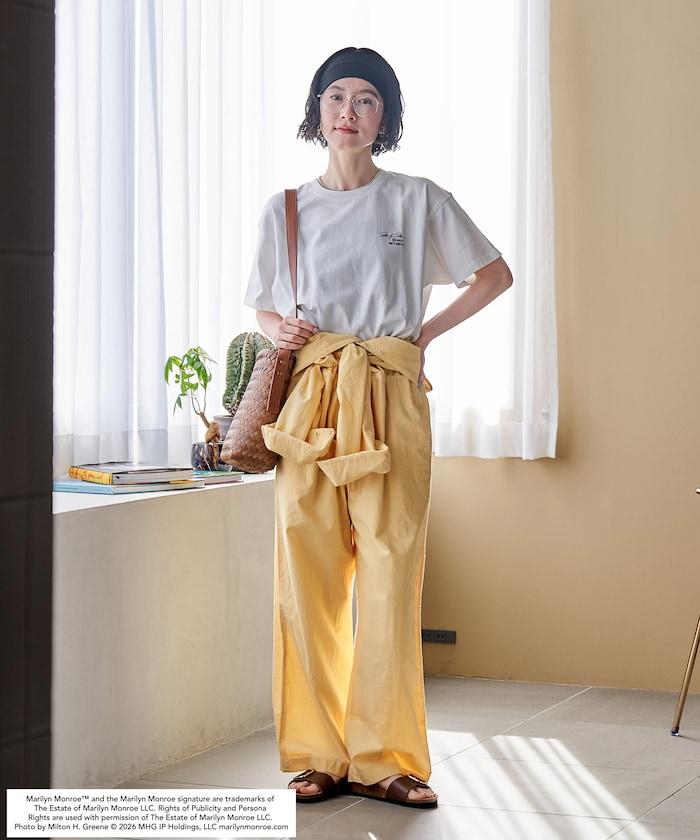 黑白 Marilyn・Monroe BURST SHOT 背部印花 短袖T恤