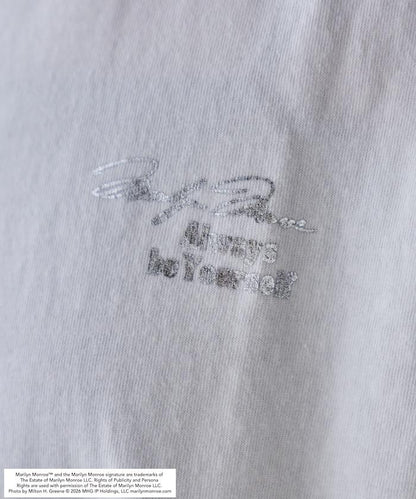 黑白 Marilyn・Monroe BURST SHOT 背部印花 短袖T恤