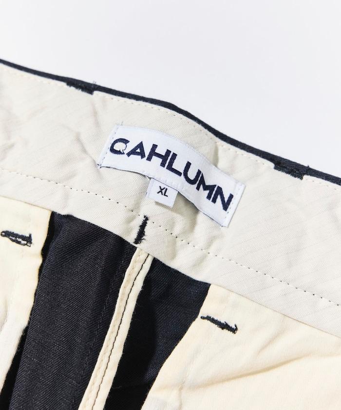 Cotton Linen 2 Tuck 斜紋褲