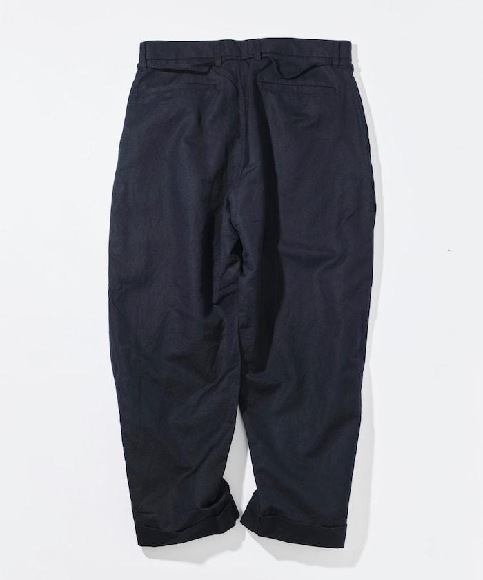 Cotton Linen 2 Tuck 斜紋褲