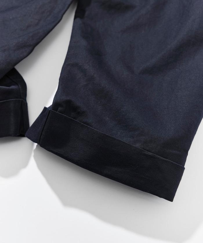 Cotton Linen 2 Tuck 斜紋褲