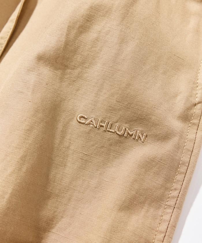 Cotton Linen 2 Tuck 斜紋褲