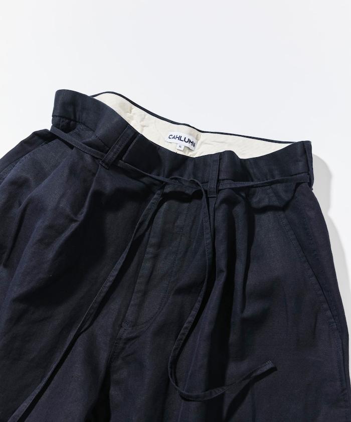 Cotton Linen 2 Tuck Chino Shorts