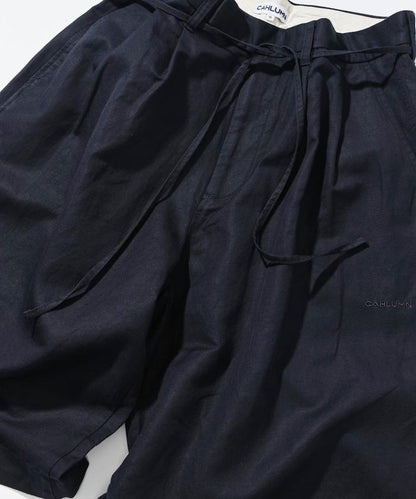Cotton Linen 2 Tuck Chino Shorts
