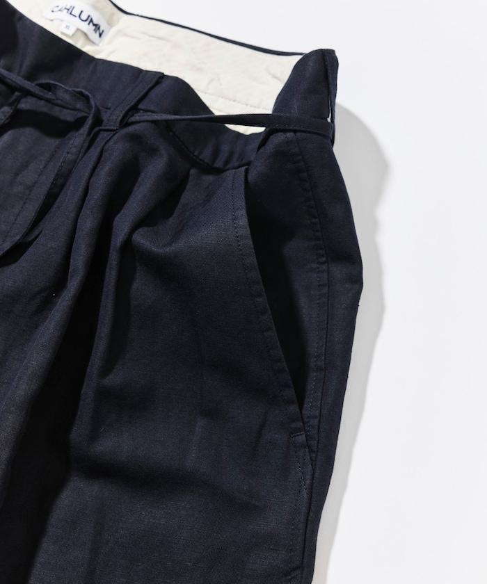 Cotton Linen 2 Tuck Chino Shorts