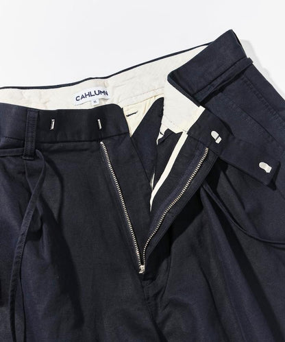 Cotton Linen 2 Tuck Chino Shorts