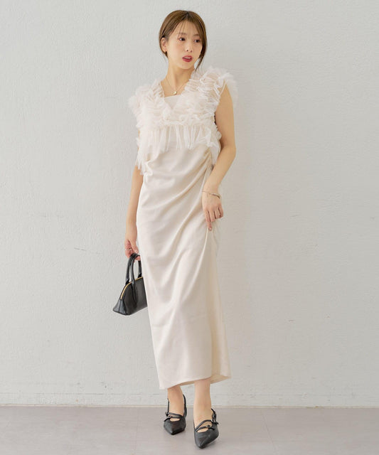 Chico 網紗背心＋吊帶連衣裙套裝