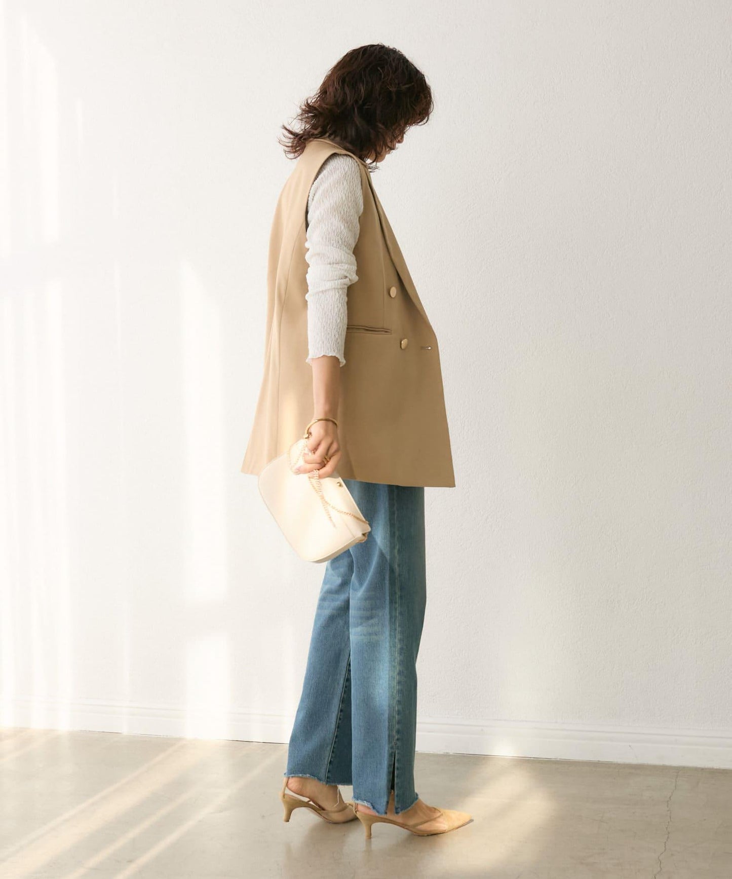 stretch slitDENIM 牛仔褲