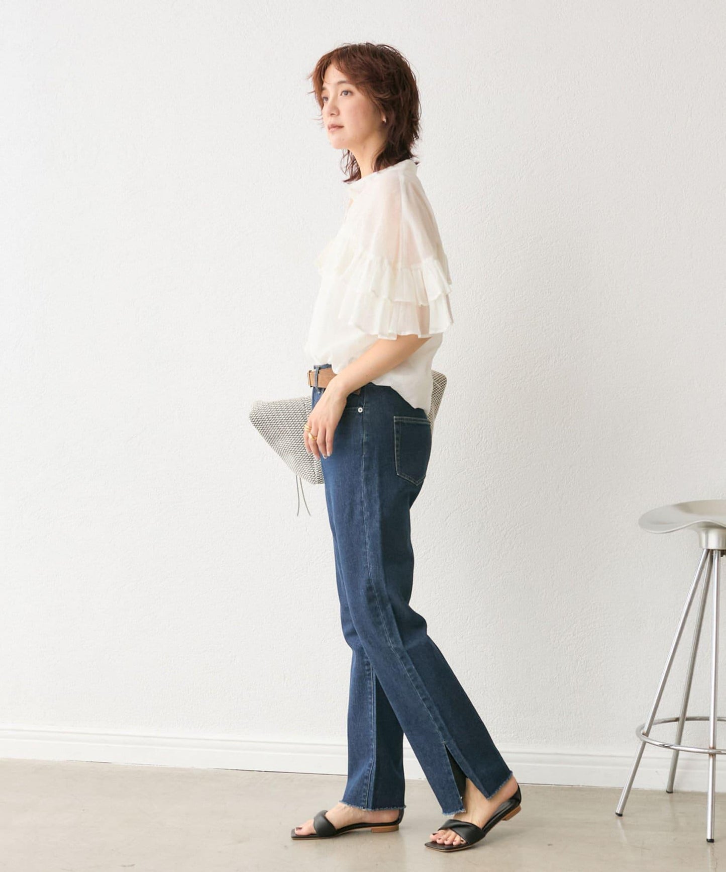 stretch slitDENIM 牛仔褲