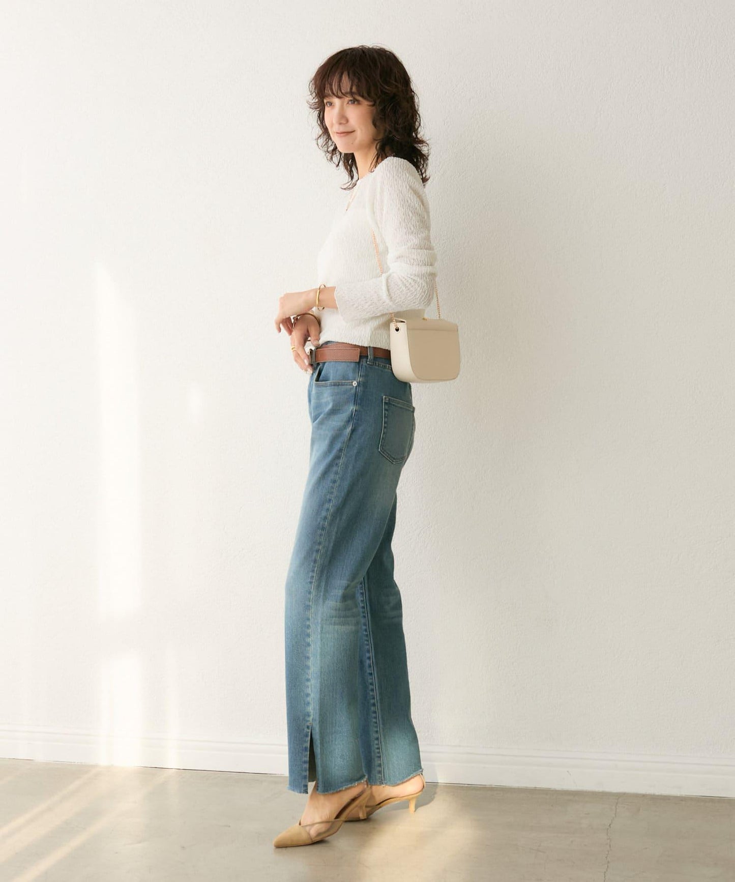 stretch slitDENIM 牛仔褲