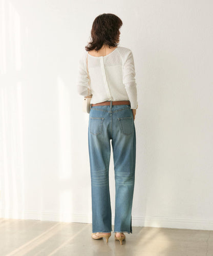 stretch slitDENIM 牛仔褲
