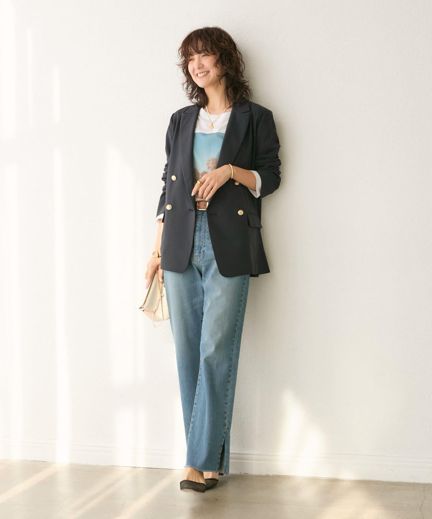 stretch slitDENIM 牛仔褲