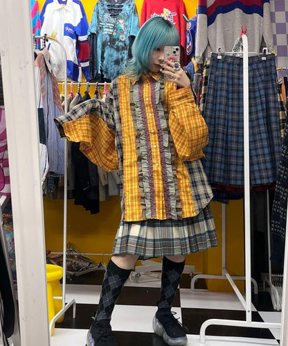 Ciaopanic 彩色荷葉邊襯衫