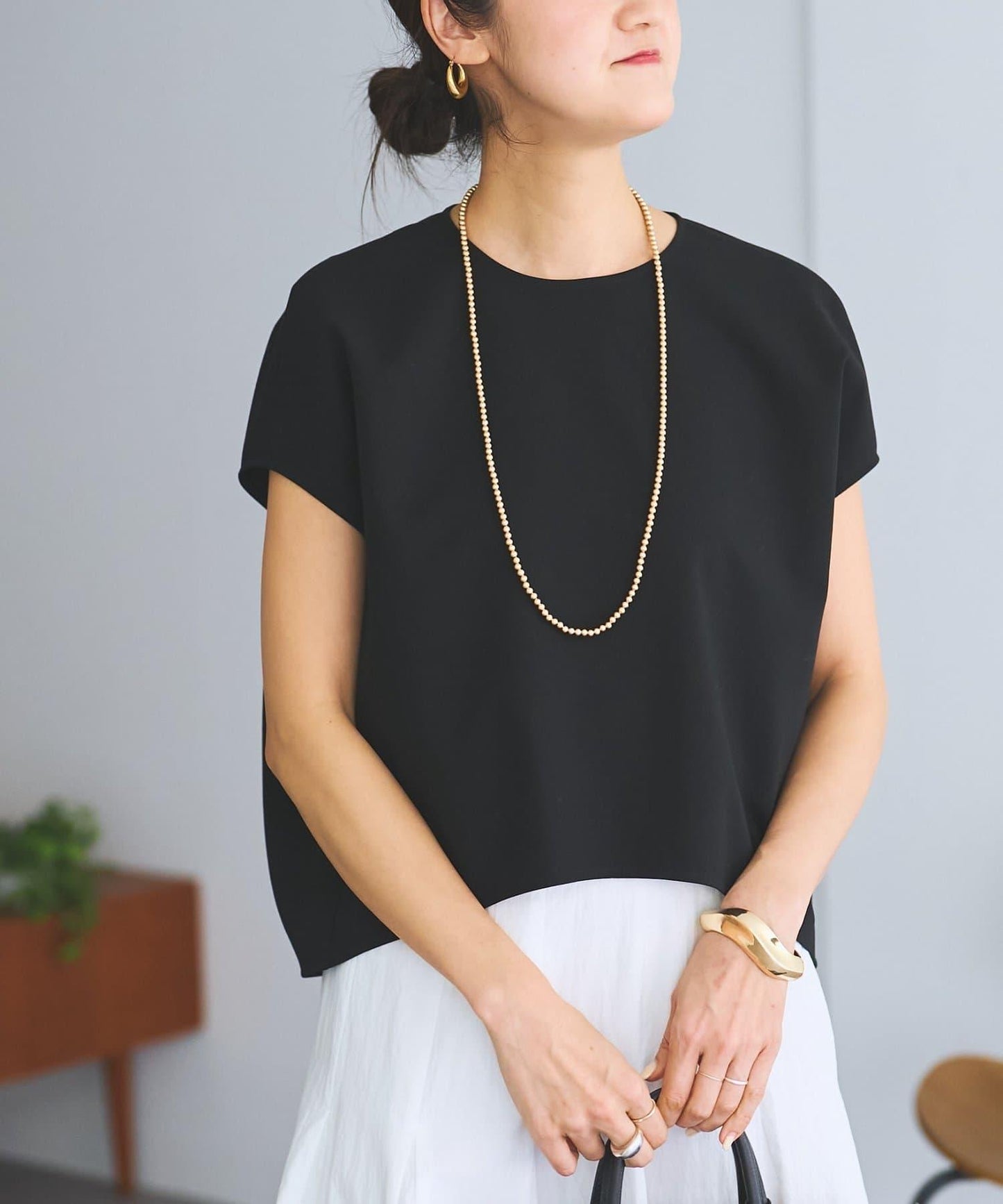 繭形法式設計襯衫