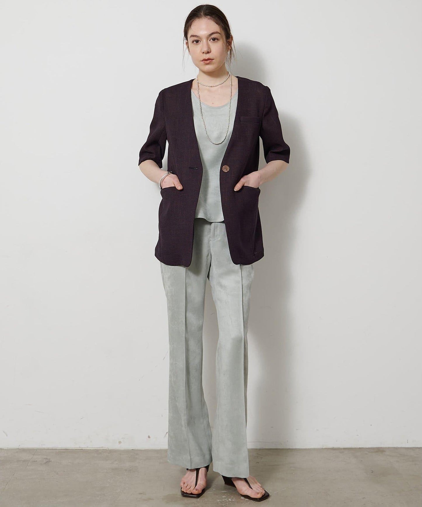 Drawing Numbers 仿麂皮褲子