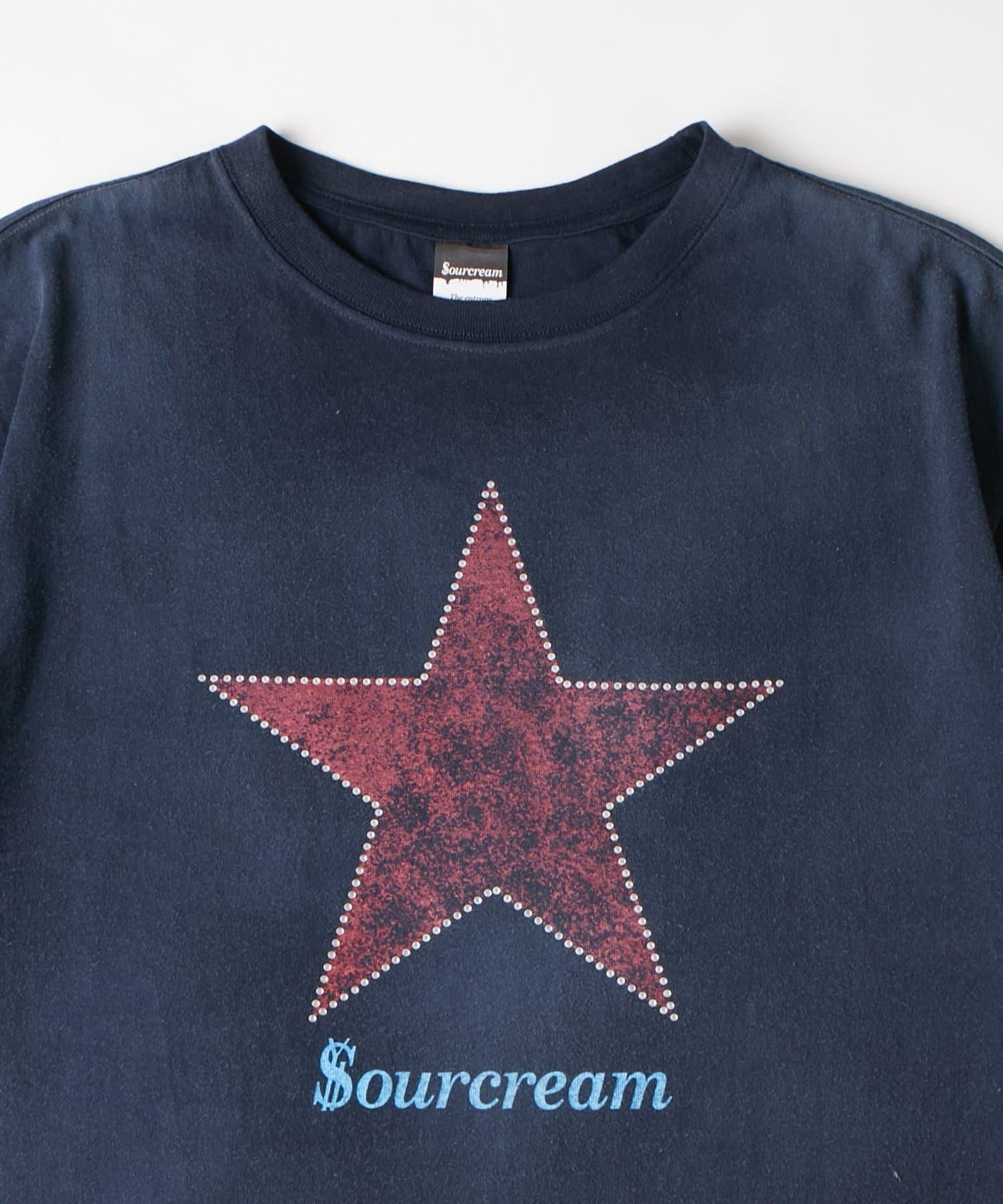 UNISEX Sourcream 水鑽星星圖案 T恤