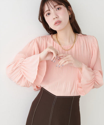 瑪喬利卡褶皺 女襯衫