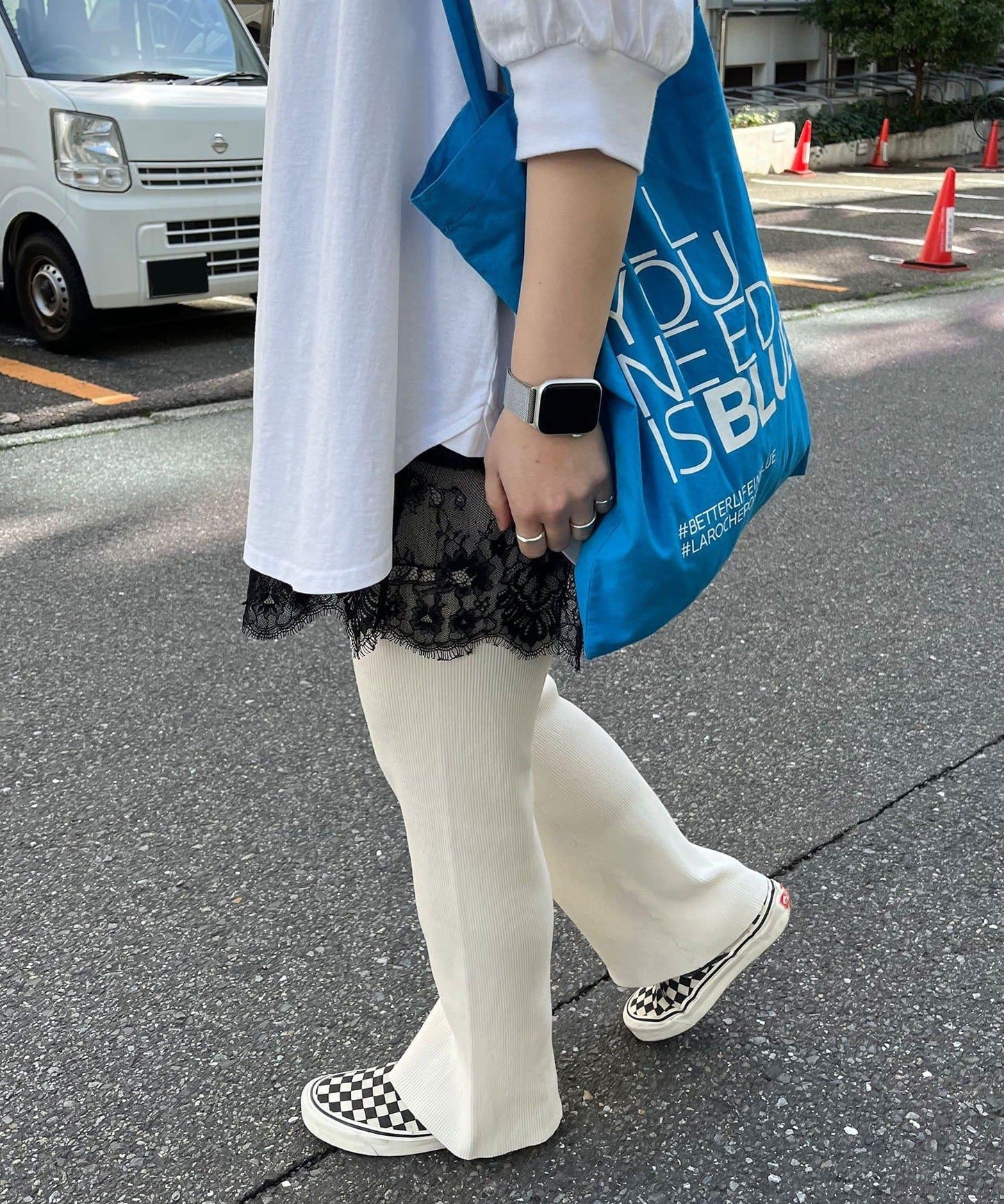 @yns628企畫 羅紋針織 微喇 褲子