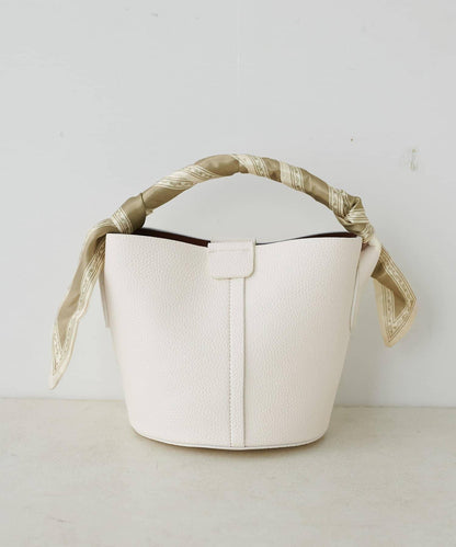 附絲巾裝飾 內含收納袋 包袋