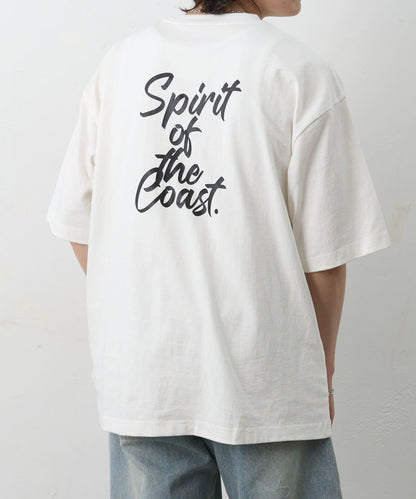 背部印花 spirit T恤