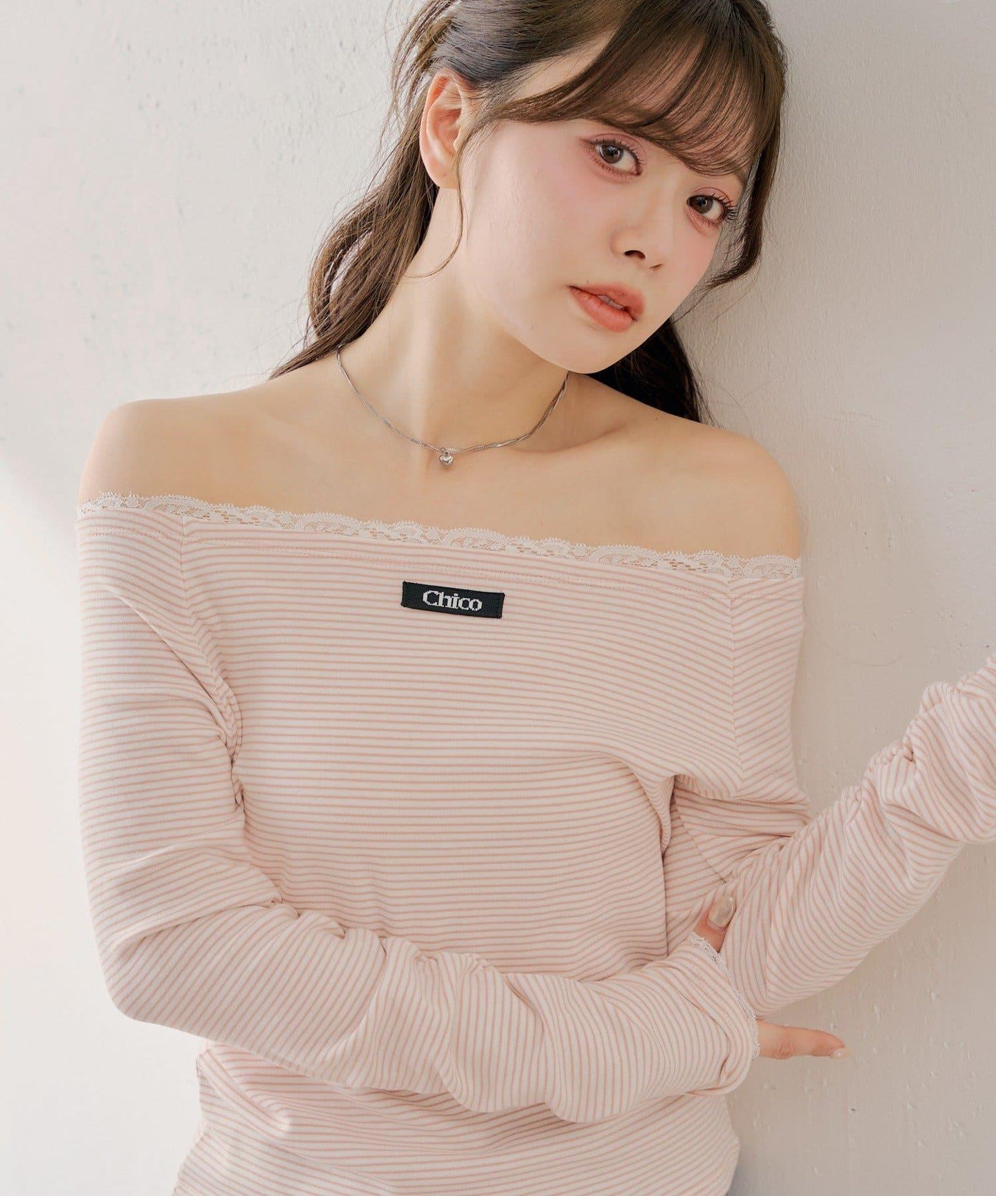 合身條紋上衣
