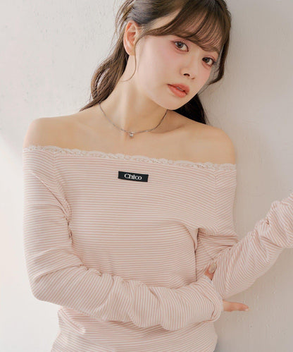 合身條紋上衣