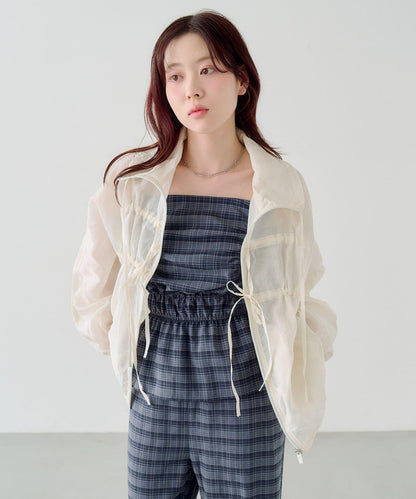 小個子尺碼/雙尺碼可選 格紋褶皺 揹帶褲