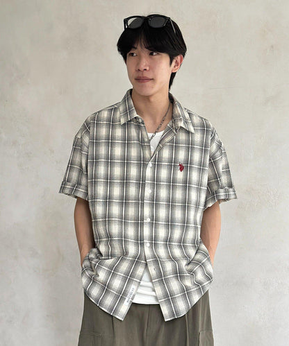U.S. POLO ASSN. 泡泡紗短袖襯衫