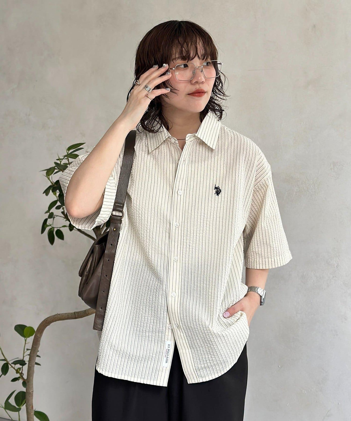 U.S. POLO ASSN. 泡泡紗短袖襯衫