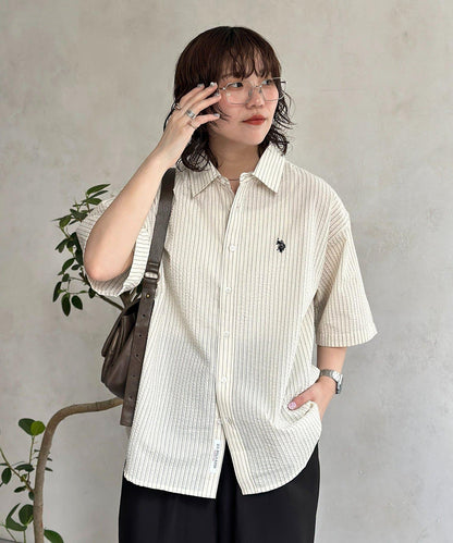 U.S. POLO ASSN. 泡泡紗短袖襯衫