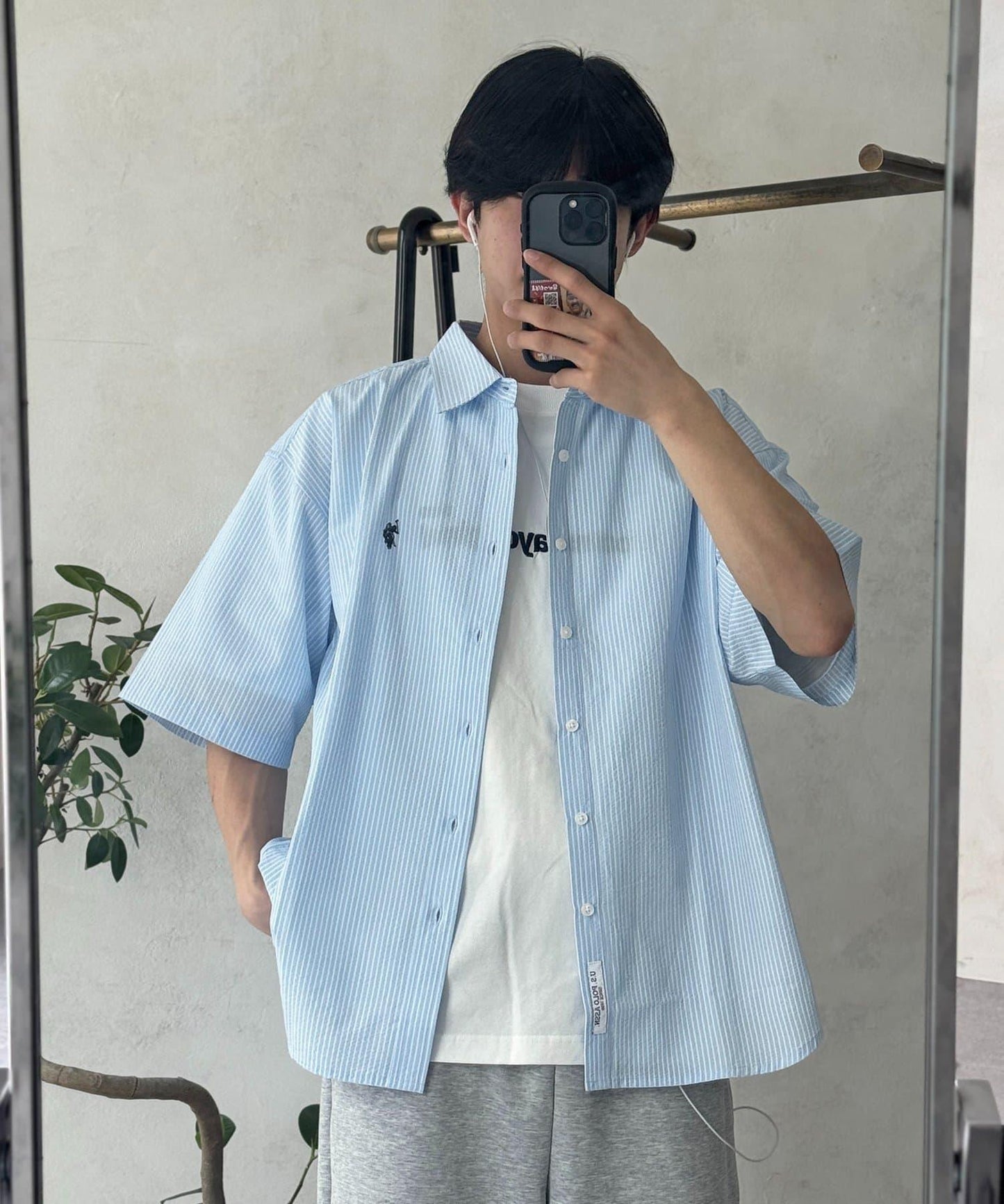 U.S. POLO ASSN. 泡泡紗短袖襯衫