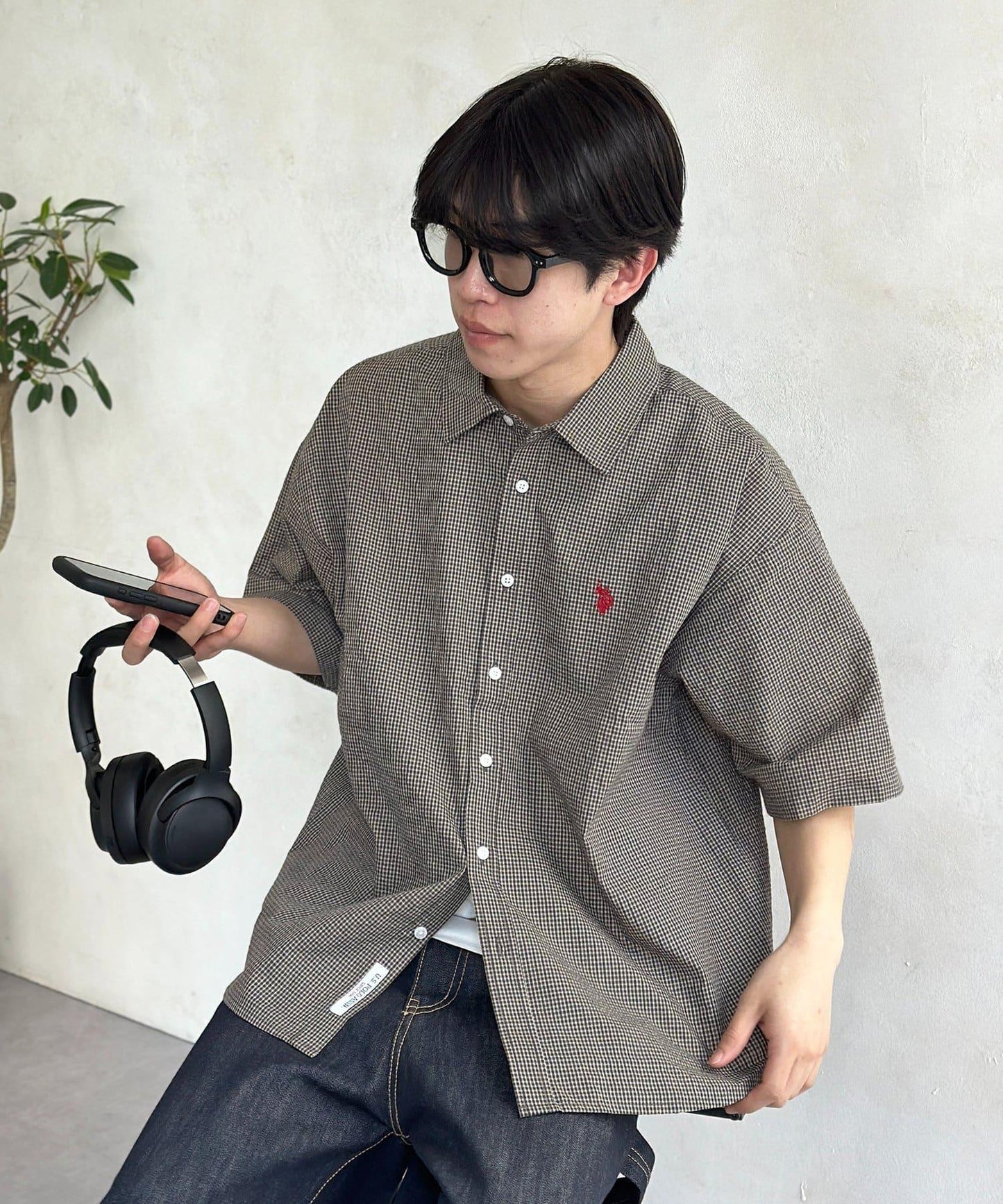 U.S. POLO ASSN. 泡泡紗短袖襯衫