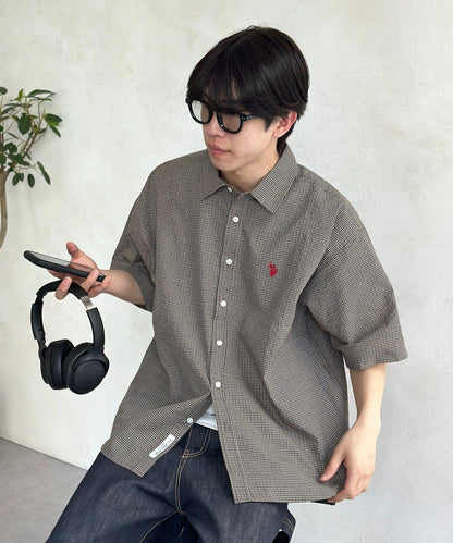 U.S. POLO ASSN. 泡泡紗短袖襯衫