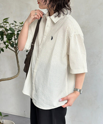 U.S. POLO ASSN. 泡泡紗短袖襯衫