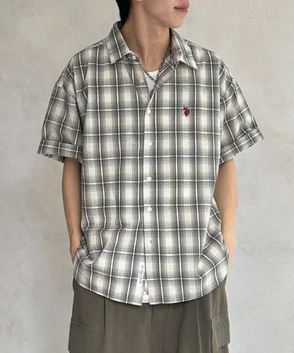 U.S. POLO ASSN. 泡泡紗短袖襯衫